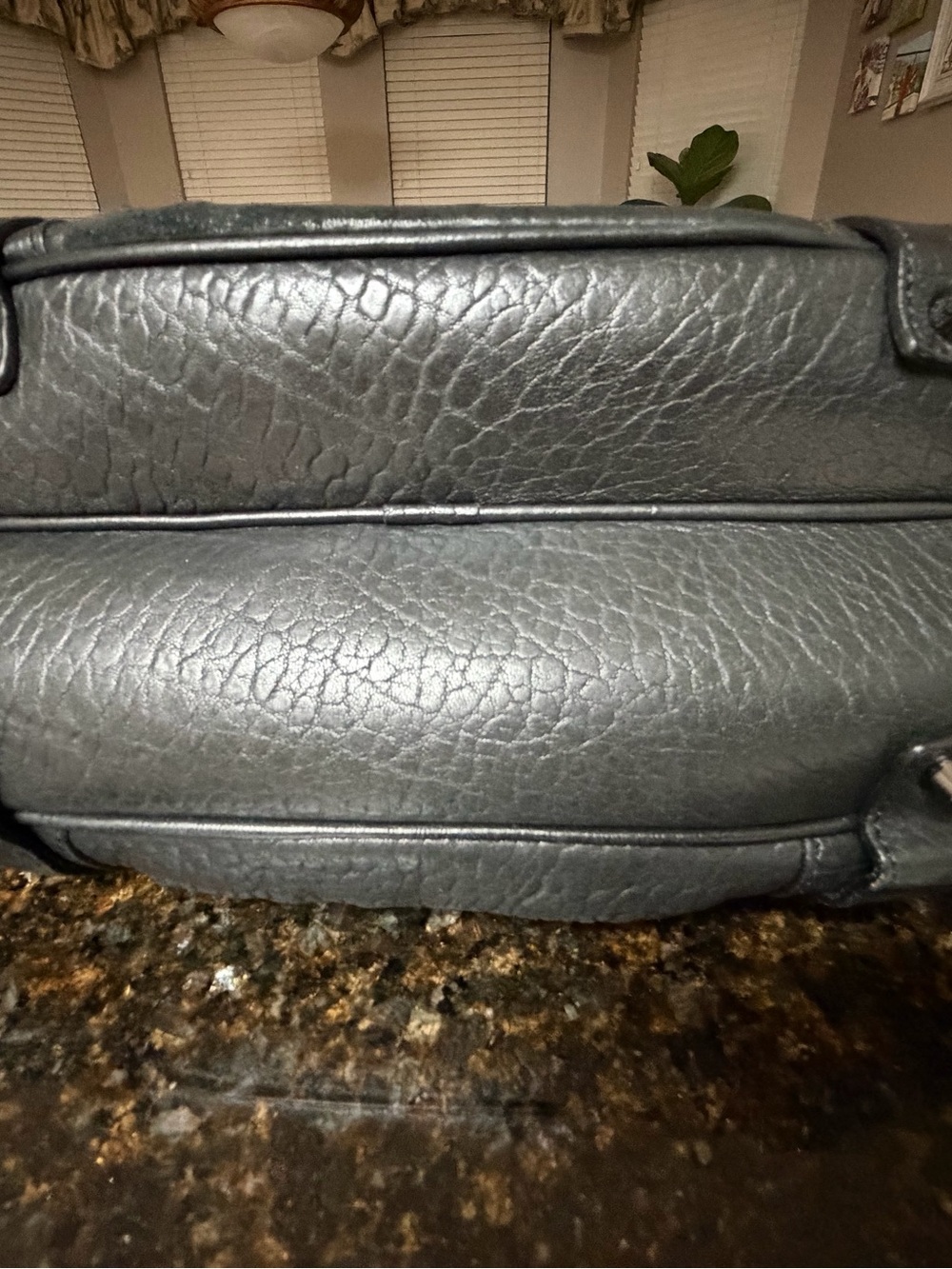Burberry Black Textured Leather Satchel Handbag - Picture 6 of 8